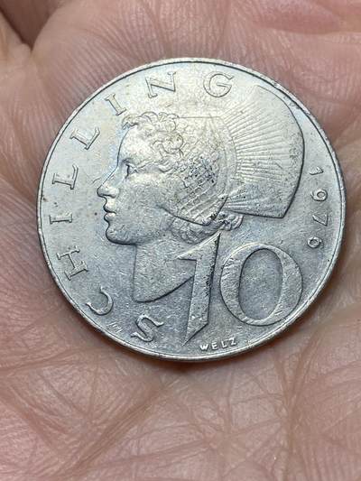 2026年第二场(总第一百七十一场）外国好品散币场(免佣金) - 奥地利🇦🇹1976年10先令(二战后共和国时期第二版)