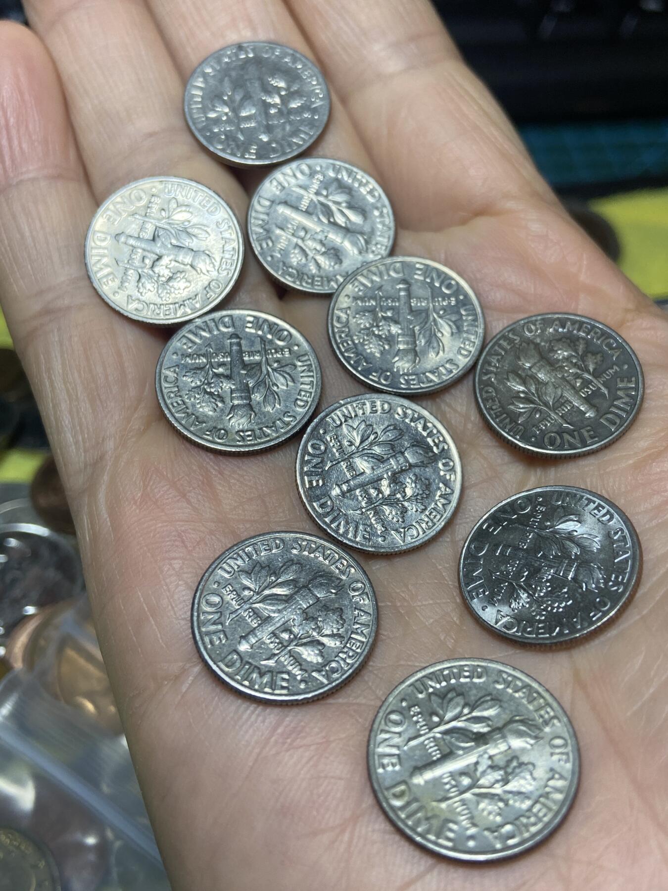 2026年第二场(总第一百七十一场）外国好品散币场(免佣金) 美国🇺🇸各年份1角10枚(总面值1美元)