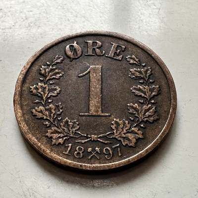 🌹外币初藏🌹🐯2026年第1场  每周二四六晚8️⃣点 接代拍 挪威1897年1欧尔