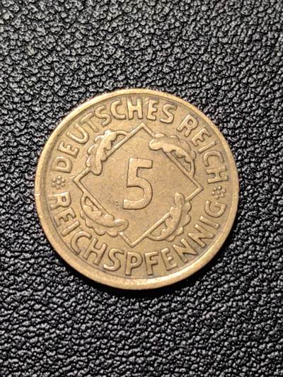 靖甫拍卖新拍第一场 - 德三5芬尼铜币 1935