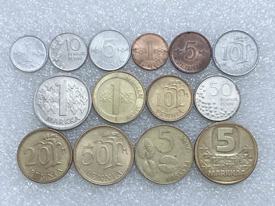 第一海外回流一元起拍收藏 散集专场  第285期 - 芬兰硬币 14枚 无重复