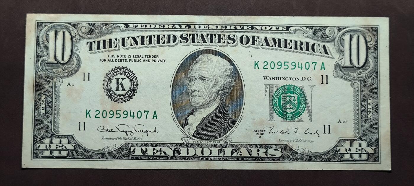 【日月同辉 第1场】元旦首场 无买家佣金 世界钱币 银币 1988年10美元