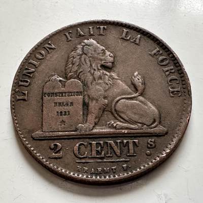 🌹外币初藏🌹🐯2026年第1场  每周二四六晚8️⃣点 接代拍 - 比利时1863年2分