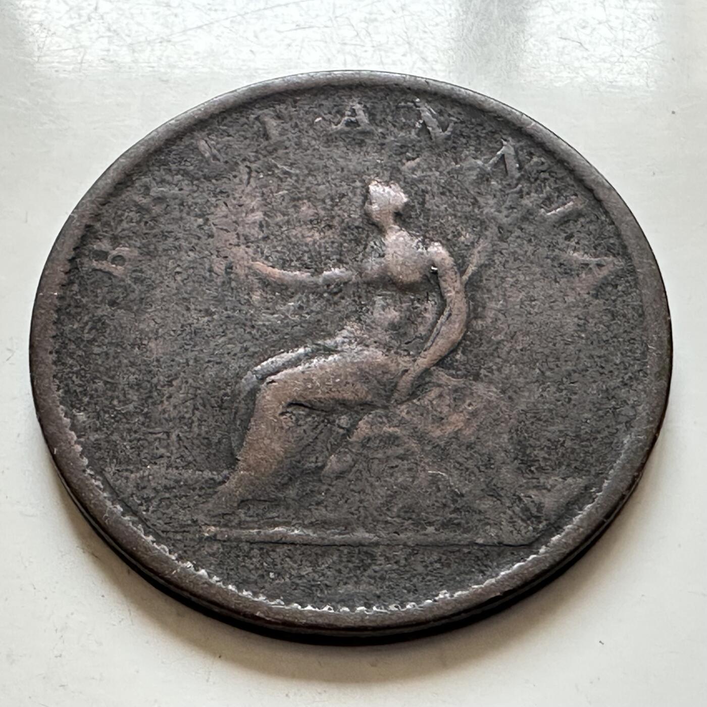 🌹外币初藏🌹🐯2026年第1场  每周二四六晚8️⃣点 接代拍 英国1807年乔治三世半便士 b