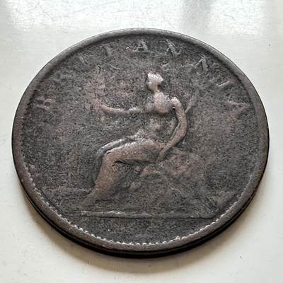 🌹外币初藏🌹🐯2026年第1场  每周二四六晚8️⃣点 接代拍 英国1807年乔治三世半便士 b