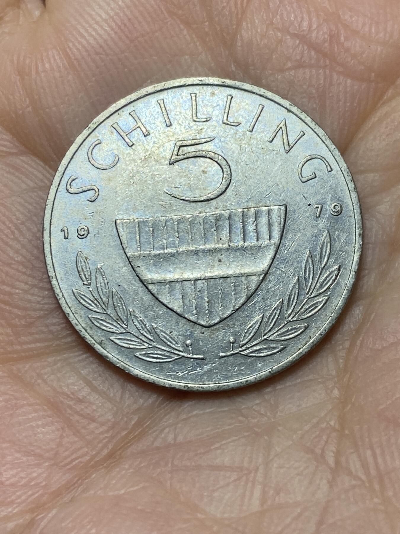 2026年第二场(总第一百七十一场）外国好品散币场(免佣金) 奥地利🇦🇹1979年5先令(二战后共和国时期第三版)
