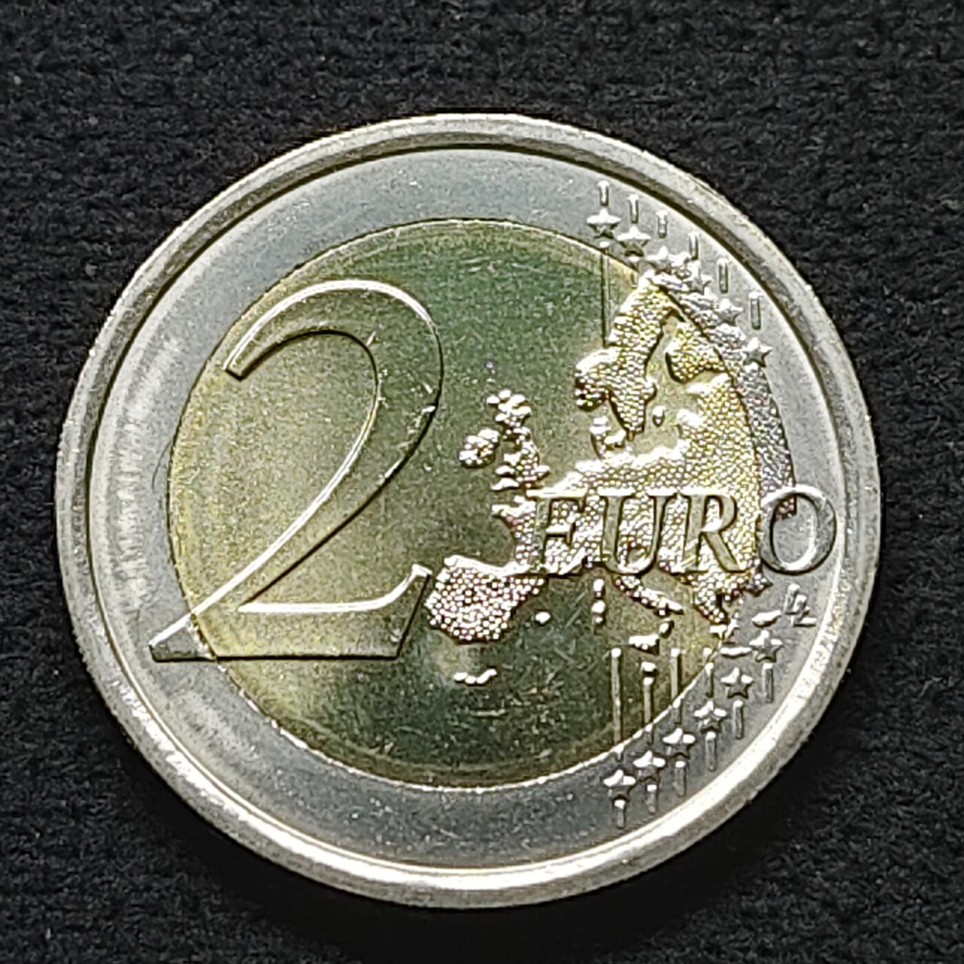 【全场包邮】纯粹捡漏拍490场（免费代拍第27场） 意大利2014年2欧元伽利略诞生450周年双色纪念币