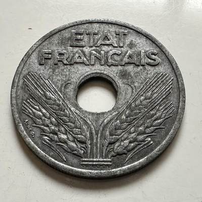 🌹外币初藏🌹🐯2026年第1场  每周二四六晚8️⃣点 接代拍 法国1941年维希政府20分 锌币