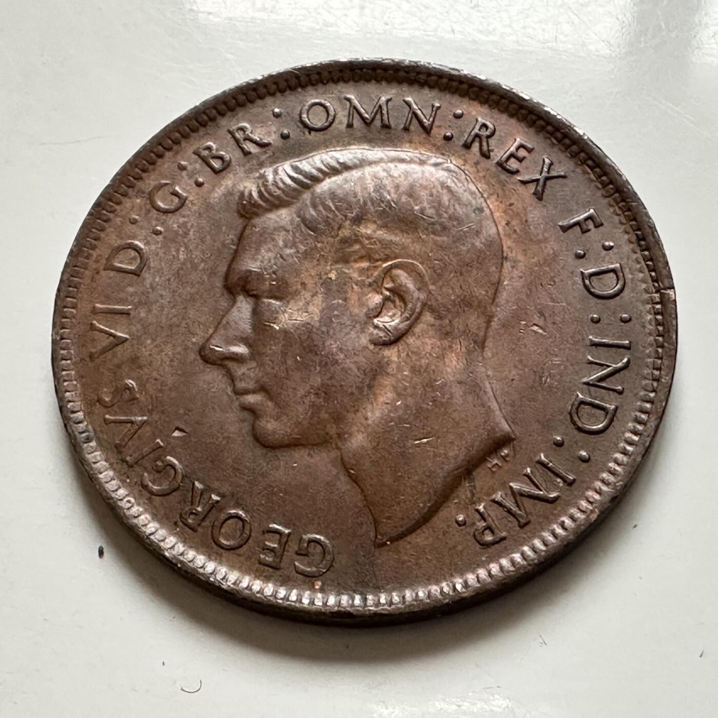 🌹外币初藏🌹🐯2026年第1场  每周二四六晚8️⃣点 接代拍 澳大利亚1944年一便士