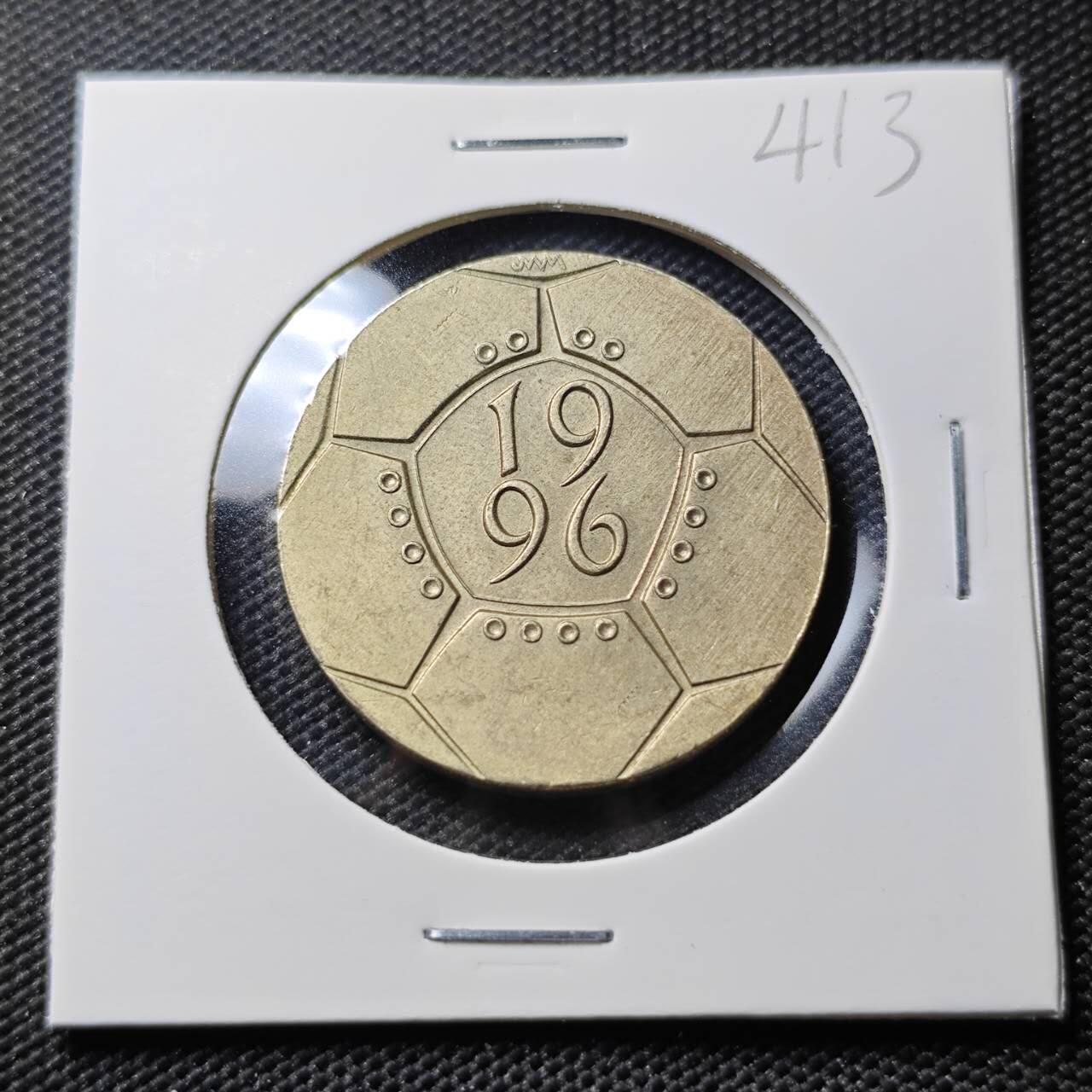 KK钱币收藏小铺 《套币 好品/批量散币专场》  2月预留时间 周末发货  1996英国2镑纪念币 世界杯纪念