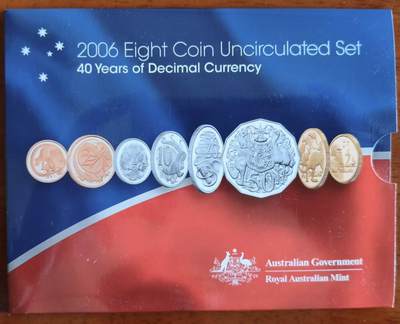 ❤️【币观天下】❤️ 第337期钱币拍卖- 2026.1.2周五晚上6点半场-长期征集拍品 - 澳大利亚2006年十进制40周年MS 老太婆头像的1分和2分只在只在这一年特别回归发行