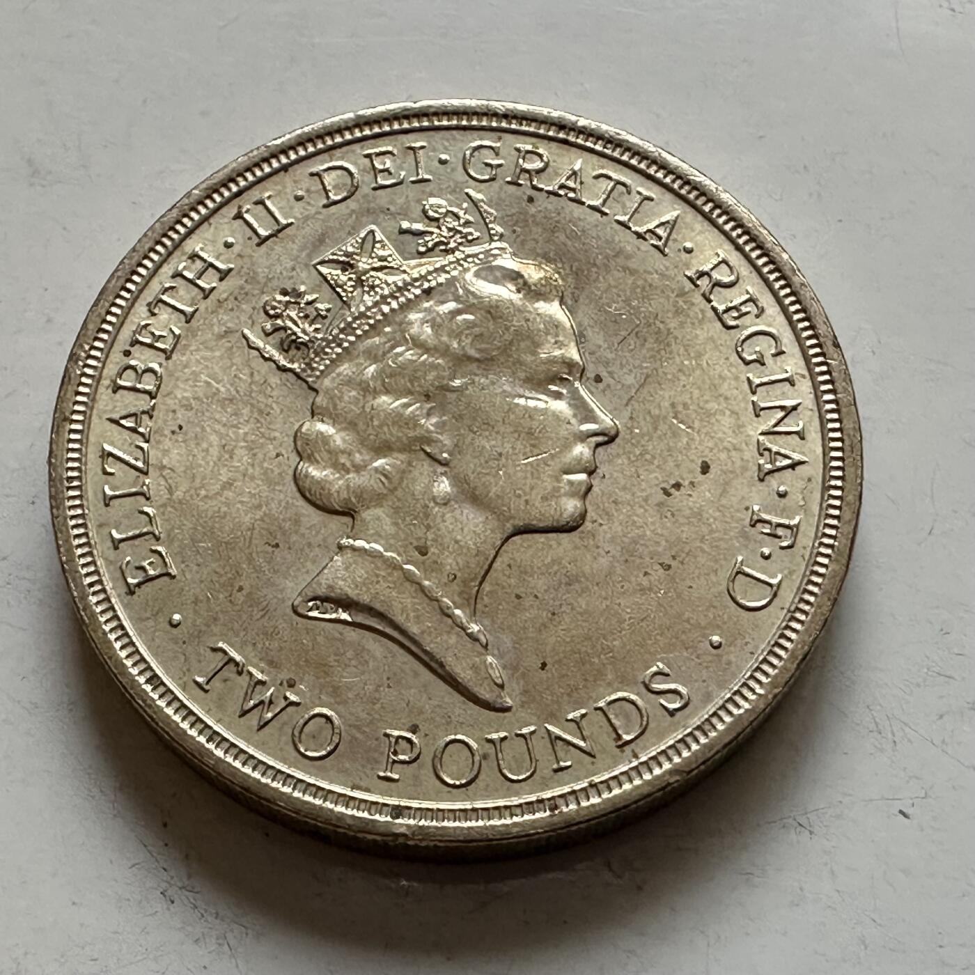 🌹外币初藏🌹🐯2026年第1场  每周二四六晚8️⃣点 接代拍 英国1989年2英镑纪念币