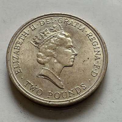 🌹外币初藏🌹🐯2026年第1场  每周二四六晚8️⃣点 接代拍 英国1989年2英镑纪念币