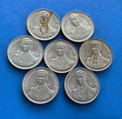 外国优质老铜币高银银币，周六九点倒数截拍，满百包邮，持续收拍 - 泰国纪念币7个