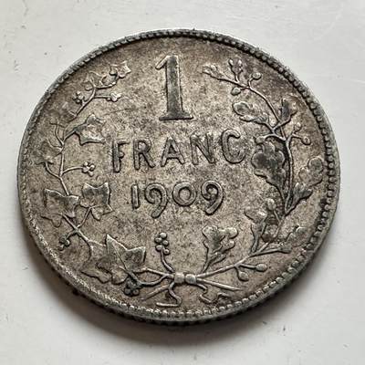 🌹外币初藏🌹🐯2026年第1场  每周二四六晚8️⃣点 接代拍 比利时1909年一法郎银币 5克835银