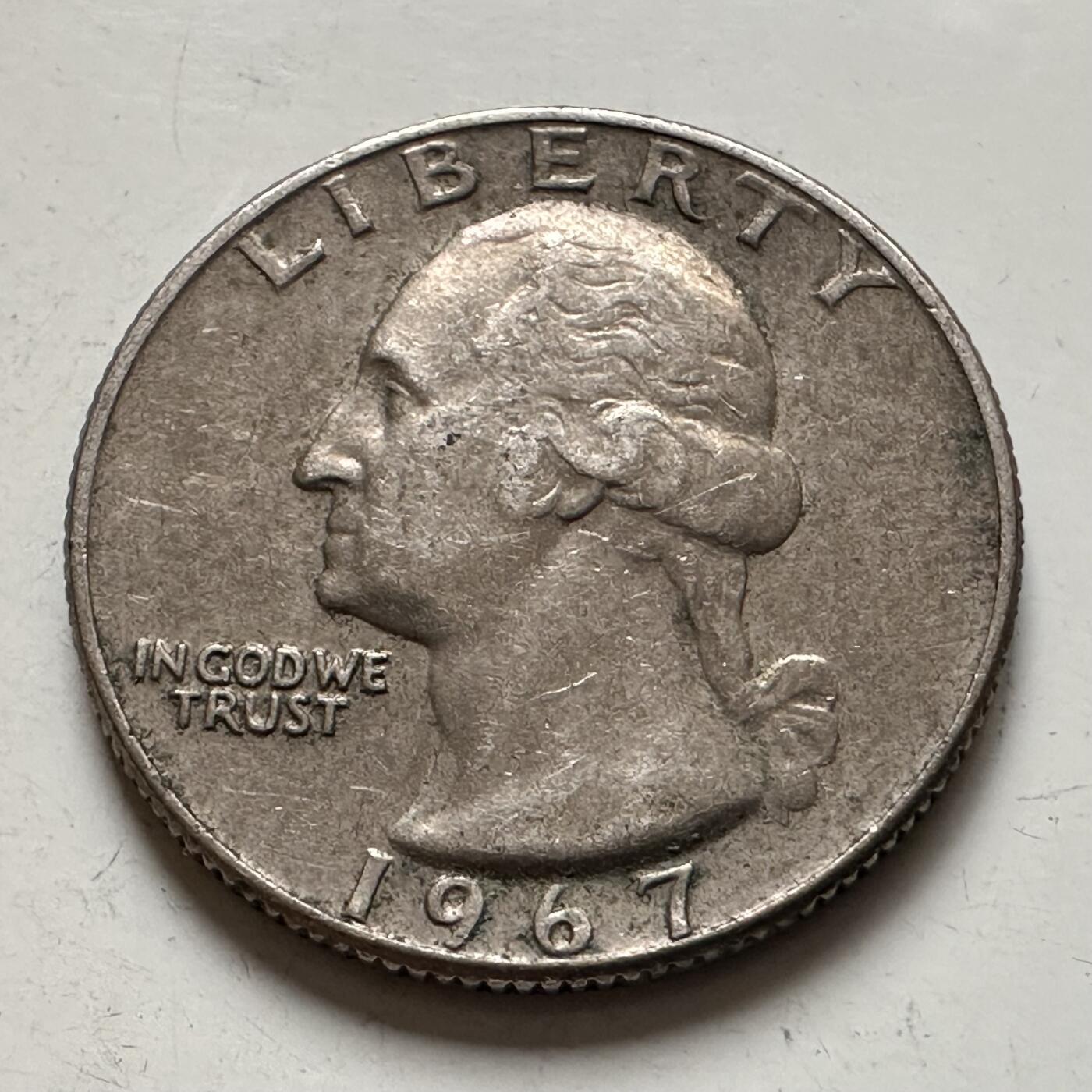 🌹外币初藏🌹🐯2026年第1场  每周二四六晚8️⃣点 接代拍 美国1967年25美分