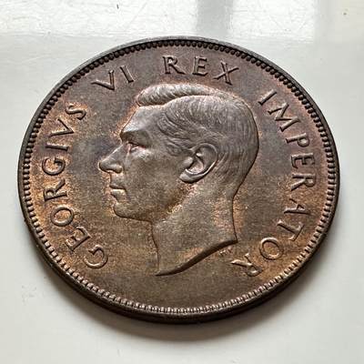 🌹外币初藏🌹🐯2026年第1场  每周二四六晚8️⃣点 接代拍 英属南非1938年一便士