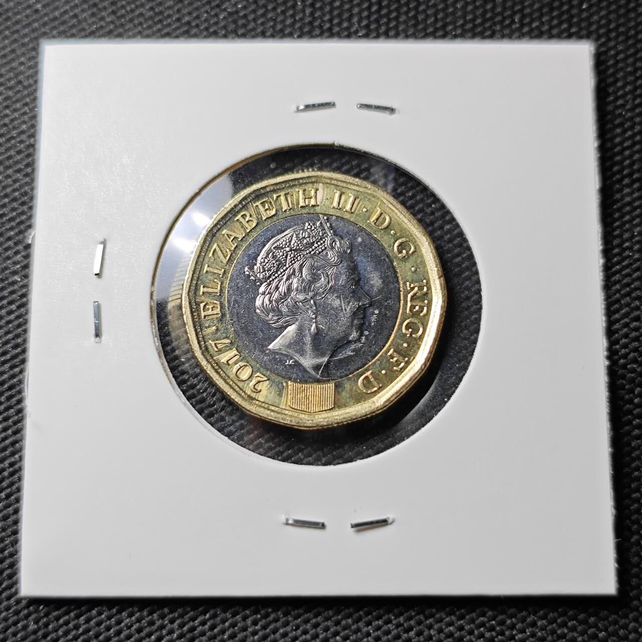 KK钱币收藏小铺 《套币 好品/批量散币专场》  2月预留时间 周末发货  2017英国1镑 好品