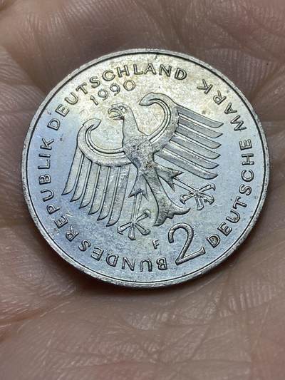 2026年第二场(总第一百七十一场）外国好品散币场(免佣金) - 德国🇩🇪1990年2德国马克(F标，斯图加特造)