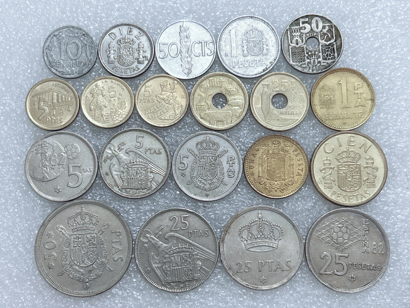 第一海外回流一元起拍收藏 散集专场  第285期 西班牙硬币 20枚 无重复