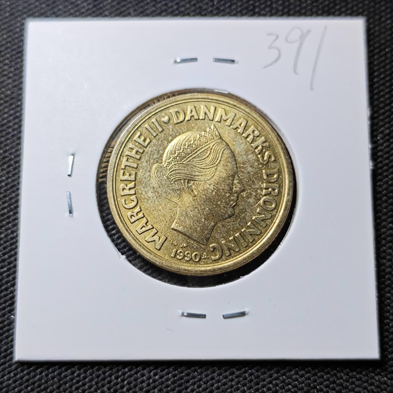 KK钱币收藏小铺 《套币 好品/批量散币专场》  2月预留时间 周末发货  1990丹麦20克朗 好品