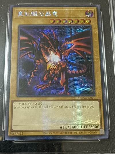 【游宝包邮场】蛇年第104期  - 游戏王-真紅眼黒竜【日文版 QCAC-JP022 SER闪卡】