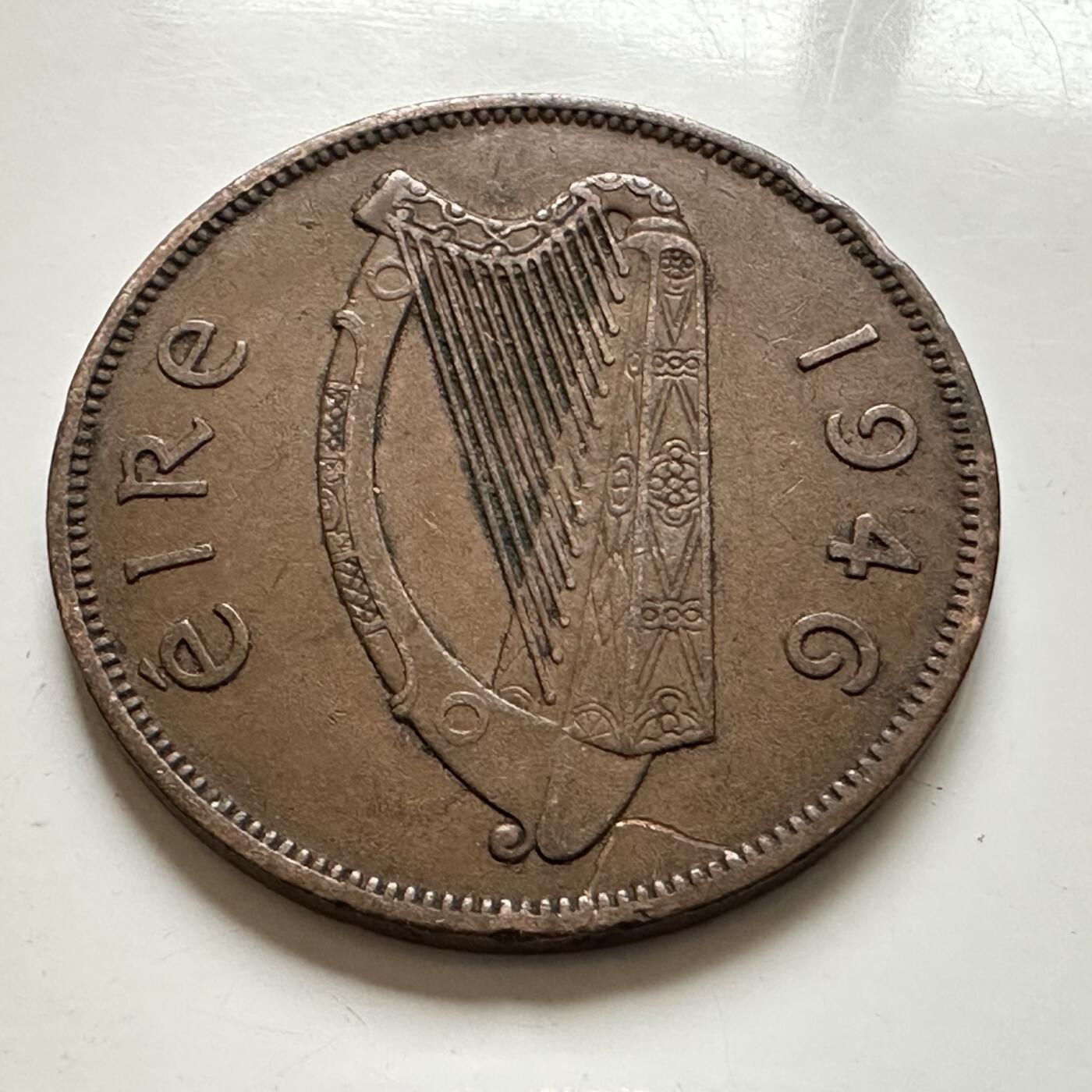 🌹外币初藏🌹🐯2026年第1场  每周二四六晚8️⃣点 接代拍 爱尔兰1946年一便士