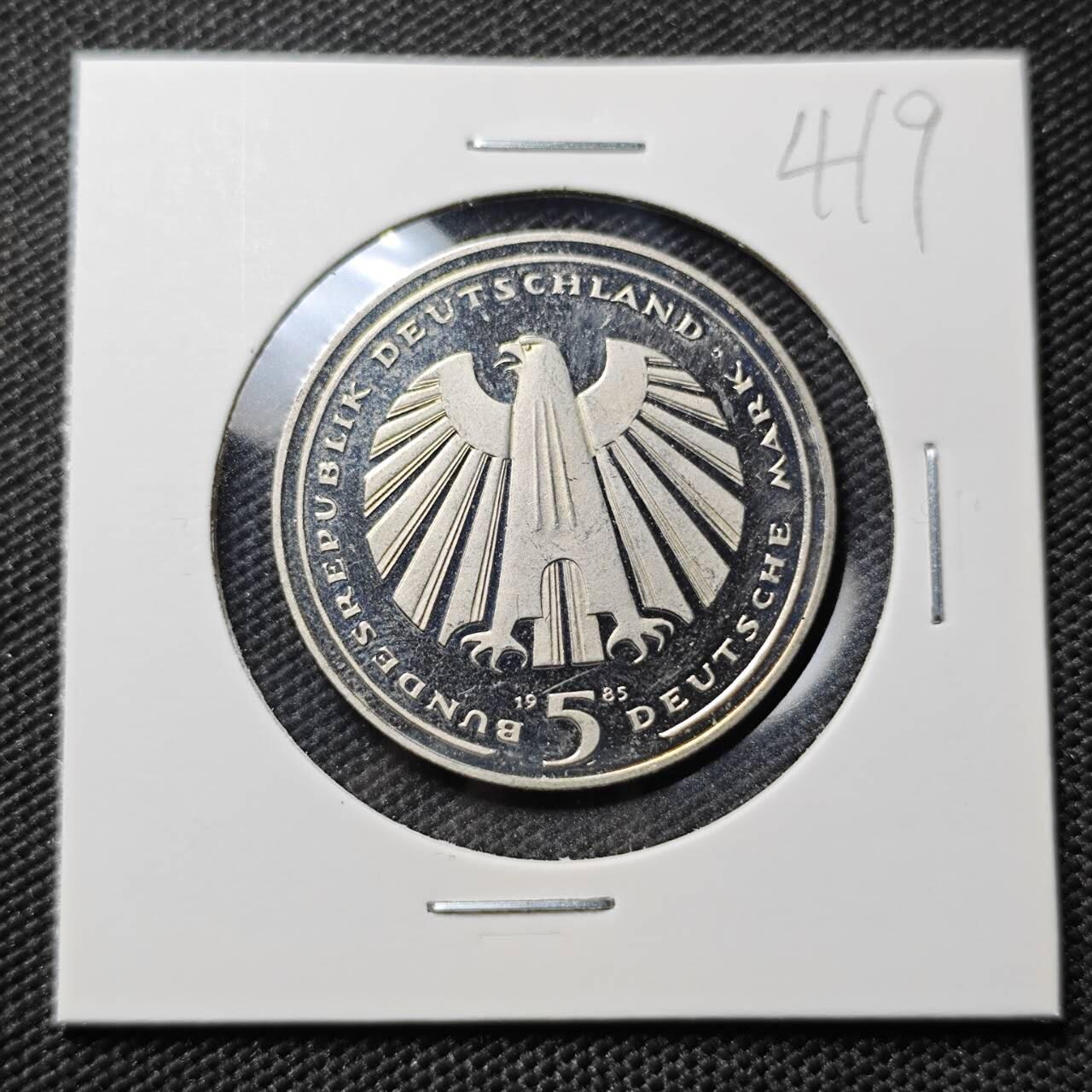 KK钱币收藏小铺 《套币 好品/批量散币专场》  2月预留时间 周末发货  1985德国5马克精制纪念币