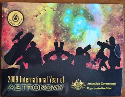 ❤️【币观天下】❤️ 第337期钱币拍卖- 2026.1.2周五晚上6点半场-长期征集拍品 - 澳大利亚2009年国际天文年MS 20分只在MS里封装，而一元则只在PS里才有，也许就是澳皇的套路