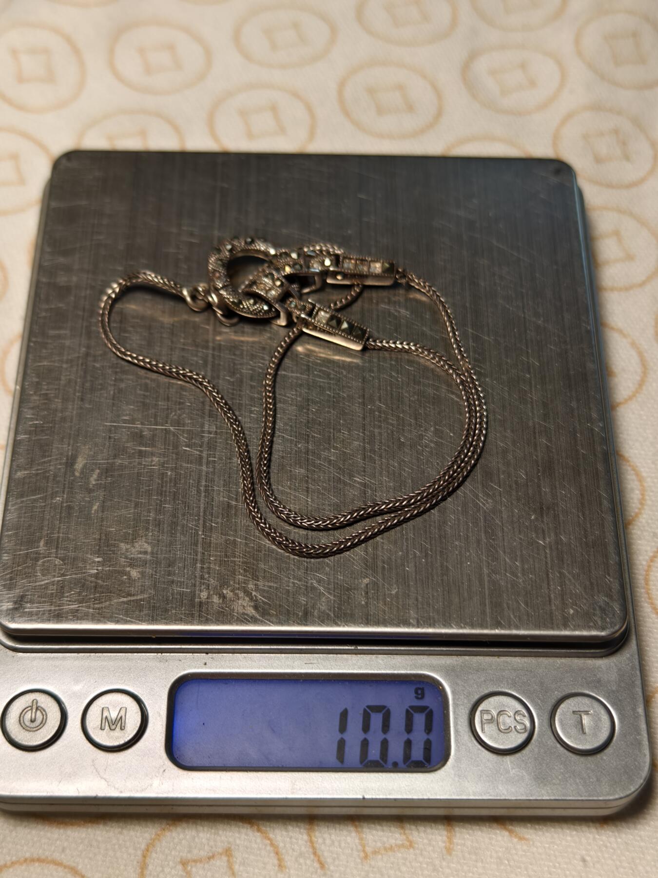 抚柳草堂-第五期章牌钱币（元旦欢庆场） 奖章勋章限时免佣 满百包邮 放漏专场 20世纪意大利银项链一条 打标925 长40cm左右 重10g品相如图