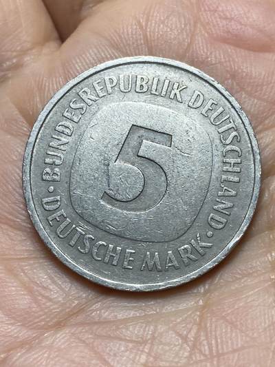2026年第二场(总第一百七十一场）外国好品散币场(免佣金) - 德国🇩🇪1975年5德国马克(G标，卡尔斯鲁厄造)