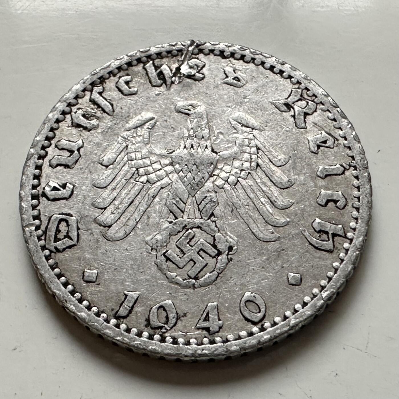 🌹外币初藏🌹🐯2026年第1场  每周二四六晚8️⃣点 接代拍 德国1940年50芬尼