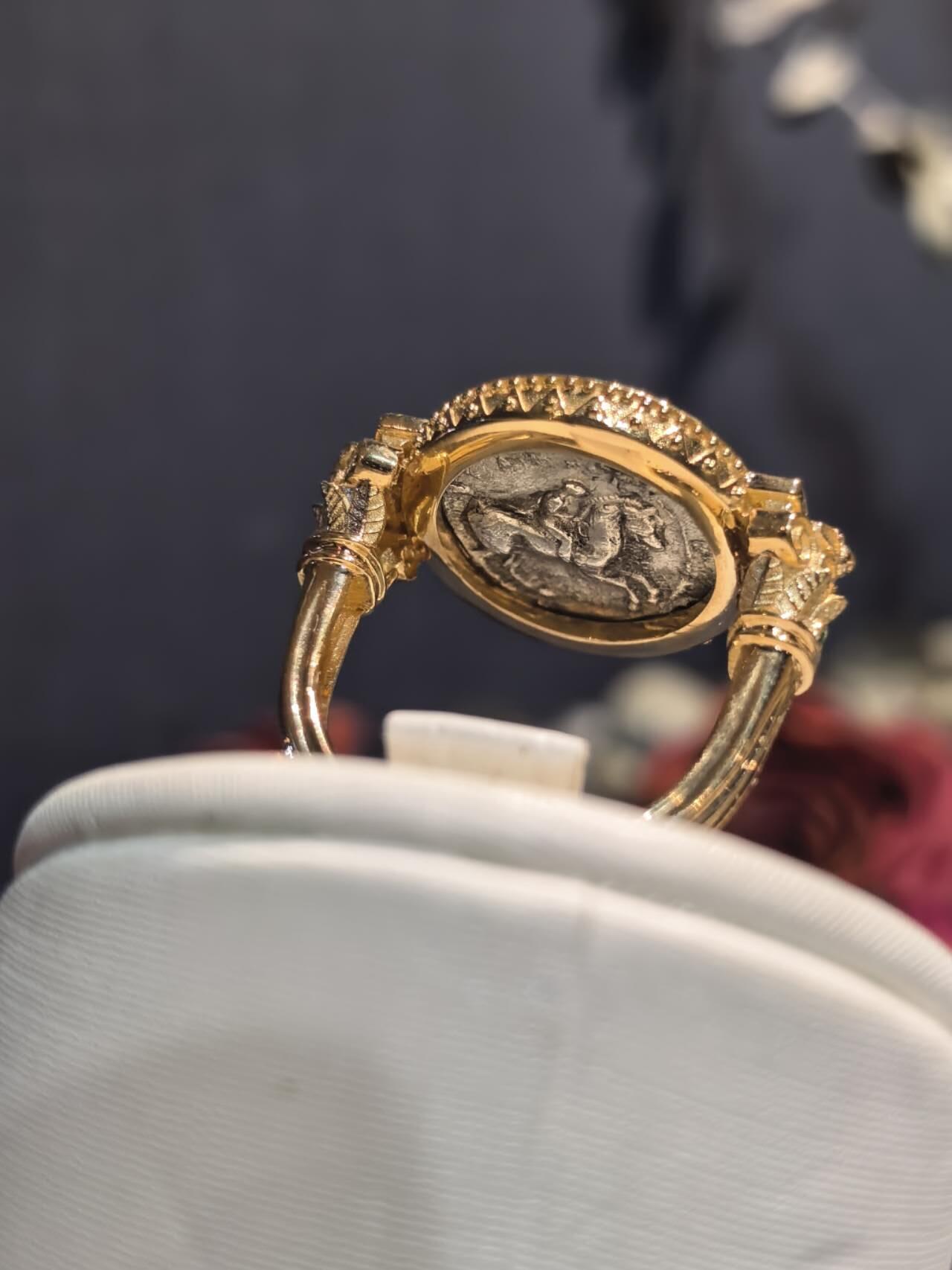 古希腊阿波罗古币戒指