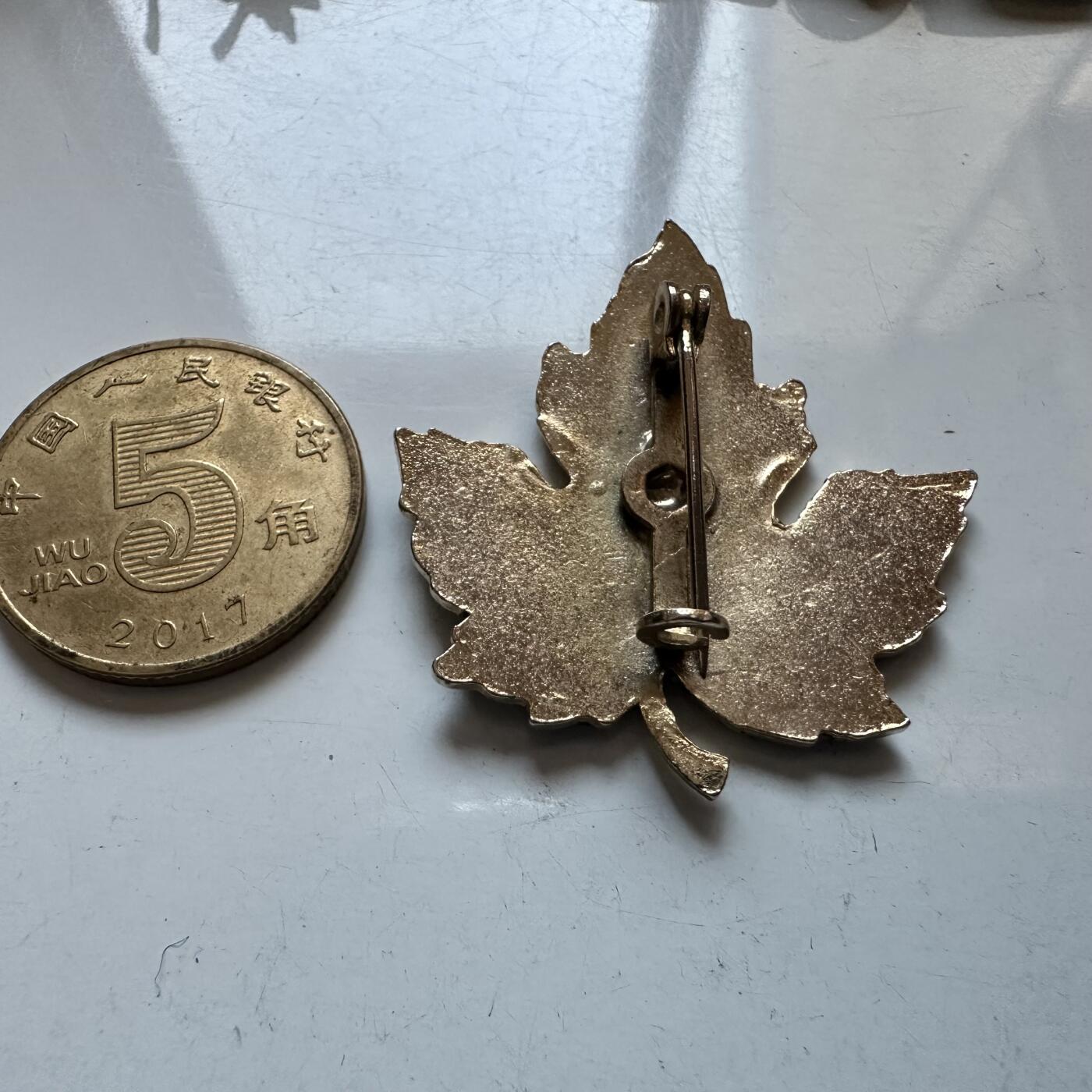 🌹外币初藏🌹🐯2026年第1场  每周二四六晚8️⃣点 接代拍 枫叶胸针 珐琅工艺