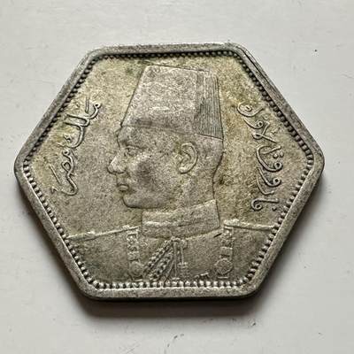 🌹外币初藏🌹🐯2026年第1场  每周二四六晚8️⃣点 接代拍 - 埃及1944年2皮阿斯特银币 2.8克500银