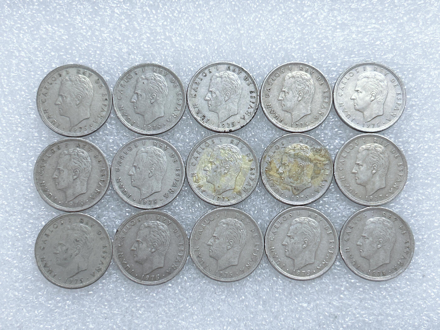 第一海外回流一元起拍收藏 散集专场  第285期 西班牙5比塞塔硬币 15枚