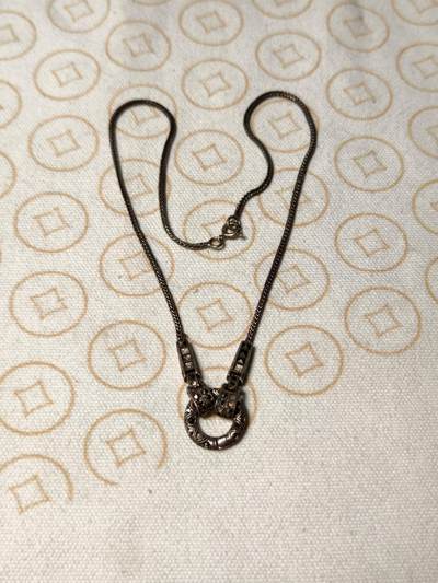 抚柳草堂-第五期章牌钱币（元旦欢庆场） 奖章勋章限时免佣 满百包邮 放漏专场 - 20世纪意大利银项链一条 打标925 长40cm左右 重10g品相如图