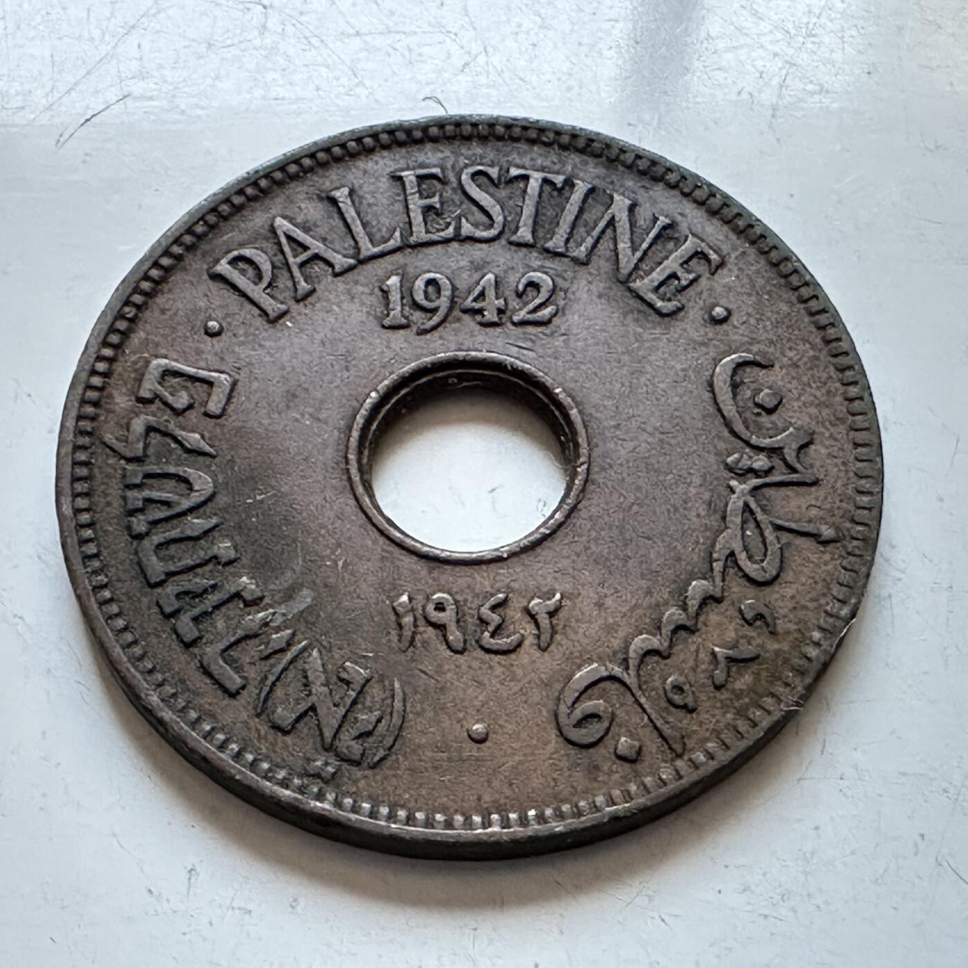 🌹外币初藏🌹🐯2026年第1场  每周二四六晚8️⃣点 接代拍 巴勒斯坦1942年10米尔