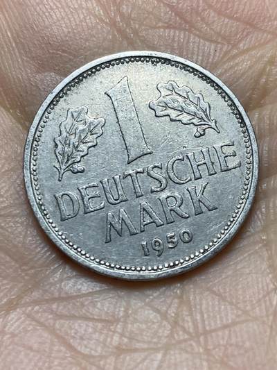 2026年第二场(总第一百七十一场）外国好品散币场(免佣金) - 德国🇩🇪1950年1德国马克(D标，慕尼黑造，首发年)