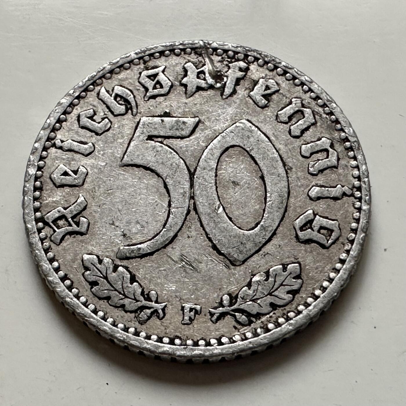 🌹外币初藏🌹🐯2026年第1场  每周二四六晚8️⃣点 接代拍 德国1940年50芬尼