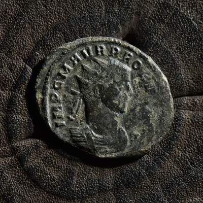 【良泉】第45期【直播场】1月15日晚19.30点开拍！ 208组，西方古代钱币、丝路古珠杂项专场 - 【藏家出品C】罗马帝国 公元276-282年 普罗布斯 安东尼安洗银币 ，3.51克