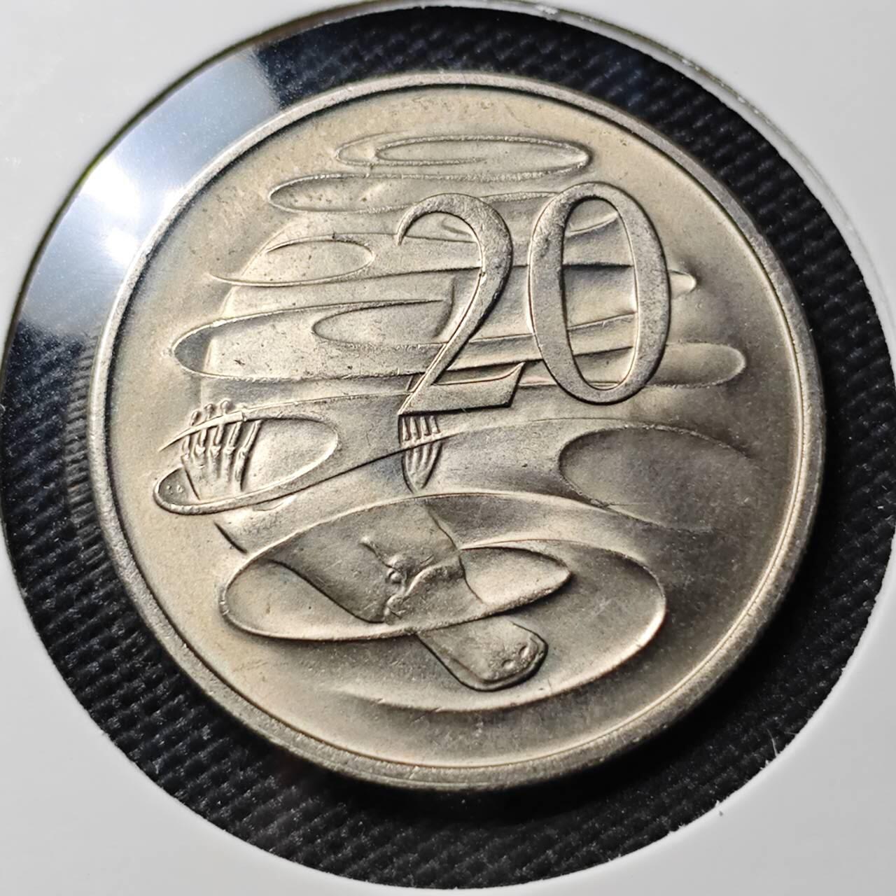 KK钱币收藏小铺 《套币 好品/批量散币专场》  2月预留时间 周末发货  1969澳大利亚20分 好品