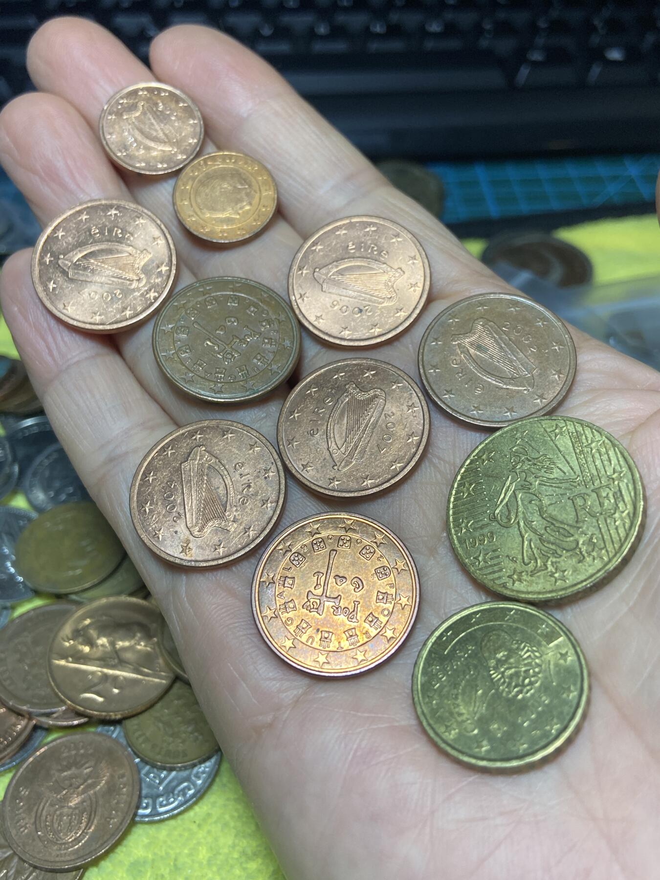 2026年第二场(总第一百七十一场）外国好品散币场(免佣金) 各国欧分11枚(总面值97欧分)