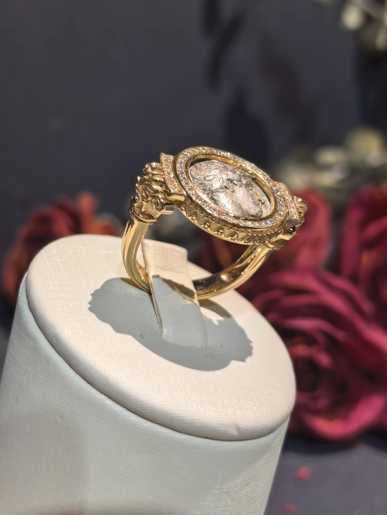 古希腊阿波罗古币戒指