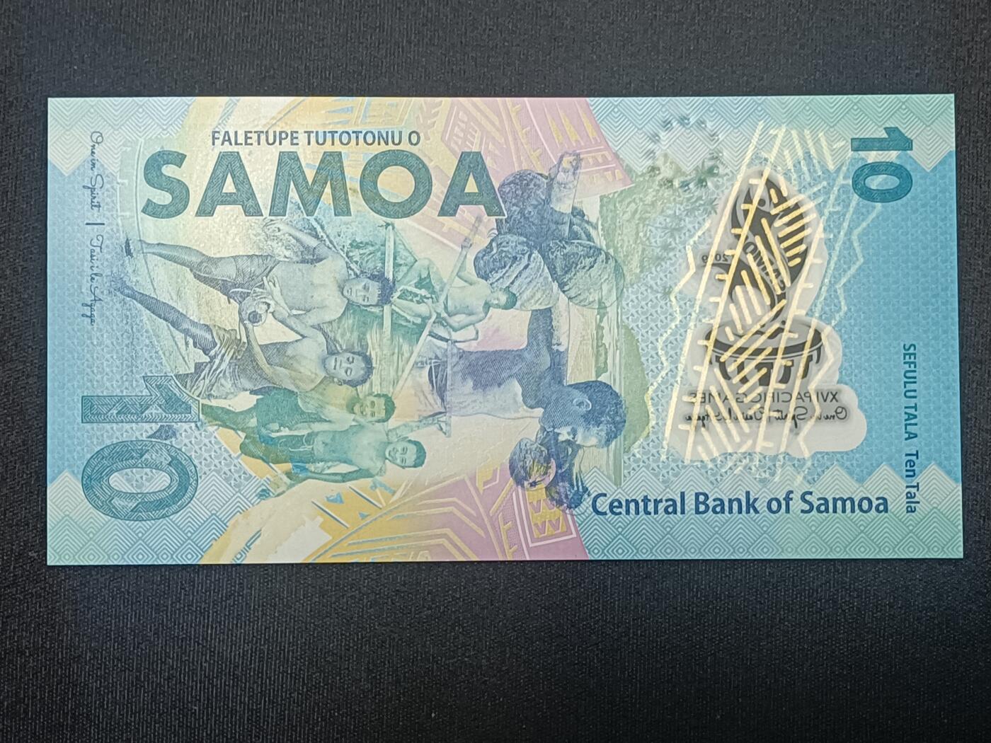 【游宝包邮场】蛇年第104期  萨摩亚-10塔拉【第16届太平洋运动会纪念钞 全新UNC】