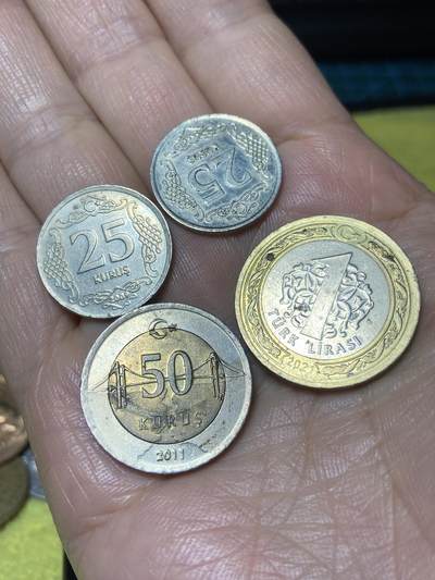 2026年第二场(总第一百七十一场）外国好品散币场(免佣金) - 土耳其🇹🇷4枚：2009年25库鲁斯，2011年50库鲁斯，2021年1