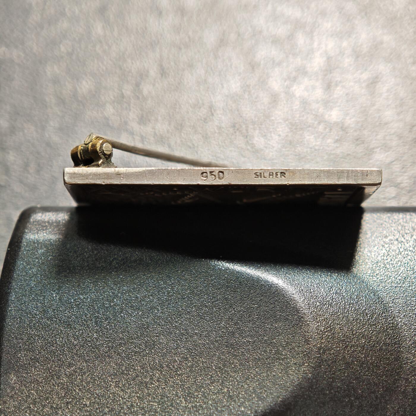 【德藏】世界币章拍卖第160期 1924年 德国符腾堡第29届州射击赛银质纪念章矩形胸针 直径约：31.3mm×31.3mm；重约：16.1g