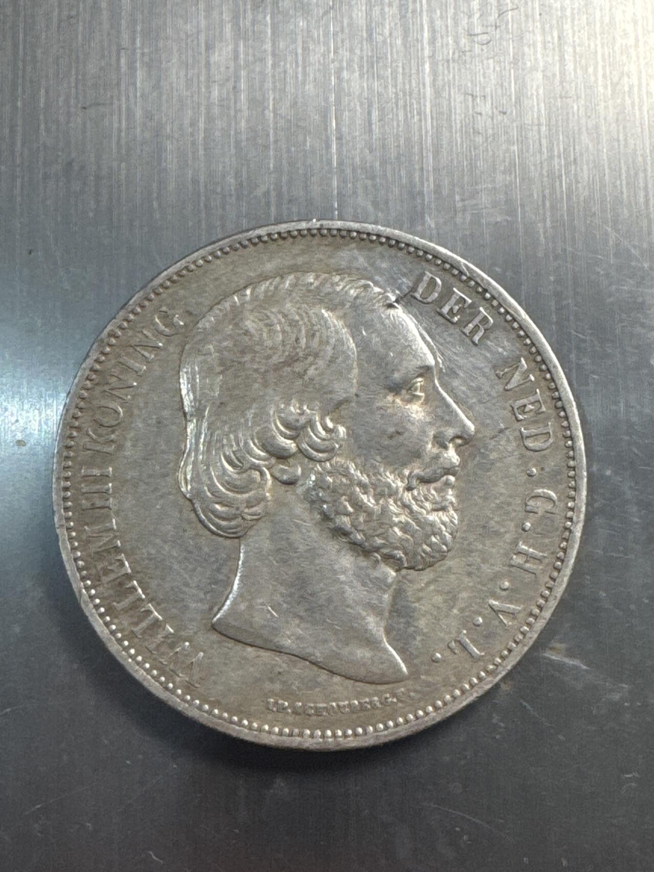 ❤️【币观天下】❤️ 第337期钱币拍卖- 2026.1.2周五晚上6点半场-长期征集拍品 荷兰2.5盾1874年银币