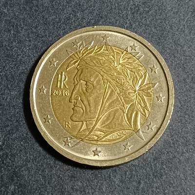 【游宝包邮场】蛇年第104期  - 意大利-2欧元 2016年