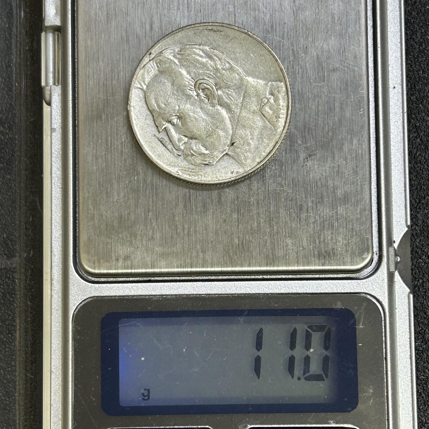 西秦中古拍卖第七十二期 波兰1935年毕苏斯基5兹罗提银币 重11克